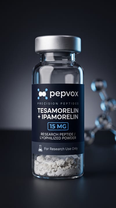 Vial PEPVOX Tesamorelin + Ipamorelin